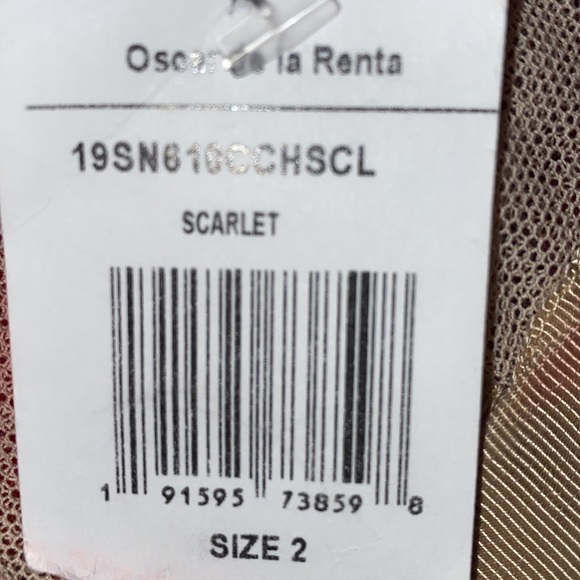 Oscar De La Renta Scarlet Long Dress - Picture 12 of 16